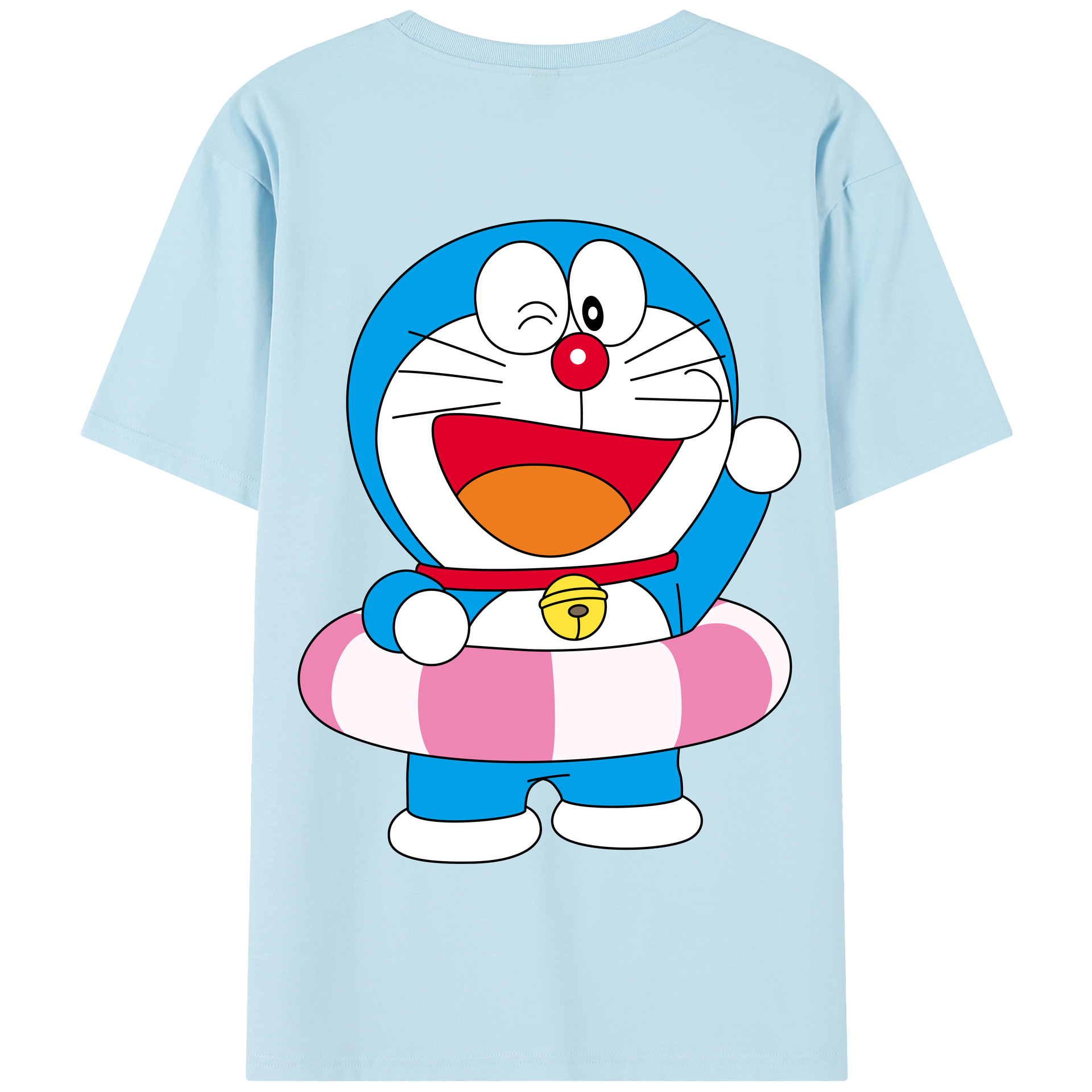 （画像用） ドラえもん Doraemon 綿100％半袖Tシャツ（背面プリント）